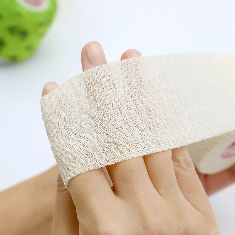 Самофиксирующиеся эластичные когезионные бандажи Kindmax из хлопка для ухода за