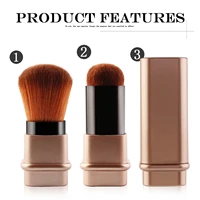 blush makeup brush square retractable makeup brush foundation cream concealer makeup tool fashion compact and portable