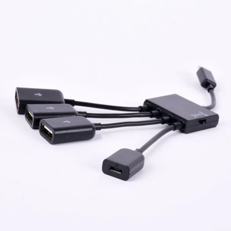 4 в 1 микро USB OTG концентратор удлинитель адаптер зарядный кабель для телефона Android