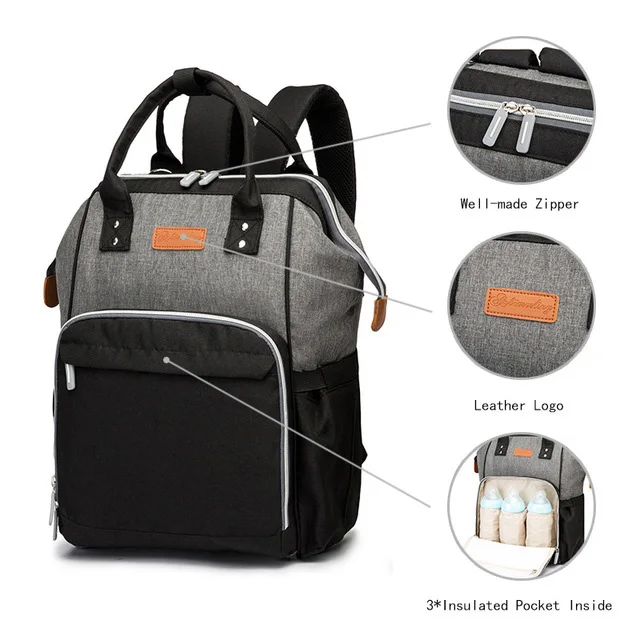 Модная сумка для подгузников мам беременных крючки коляски большая емкость