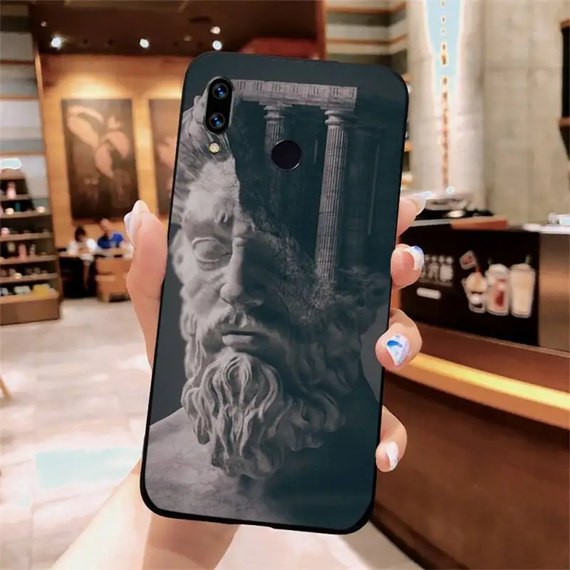 

David Art statue retro painting fundas Phone Case For Xiaomi Redmi note 7 8 9 t k30 max3 9 s 10 pro lite