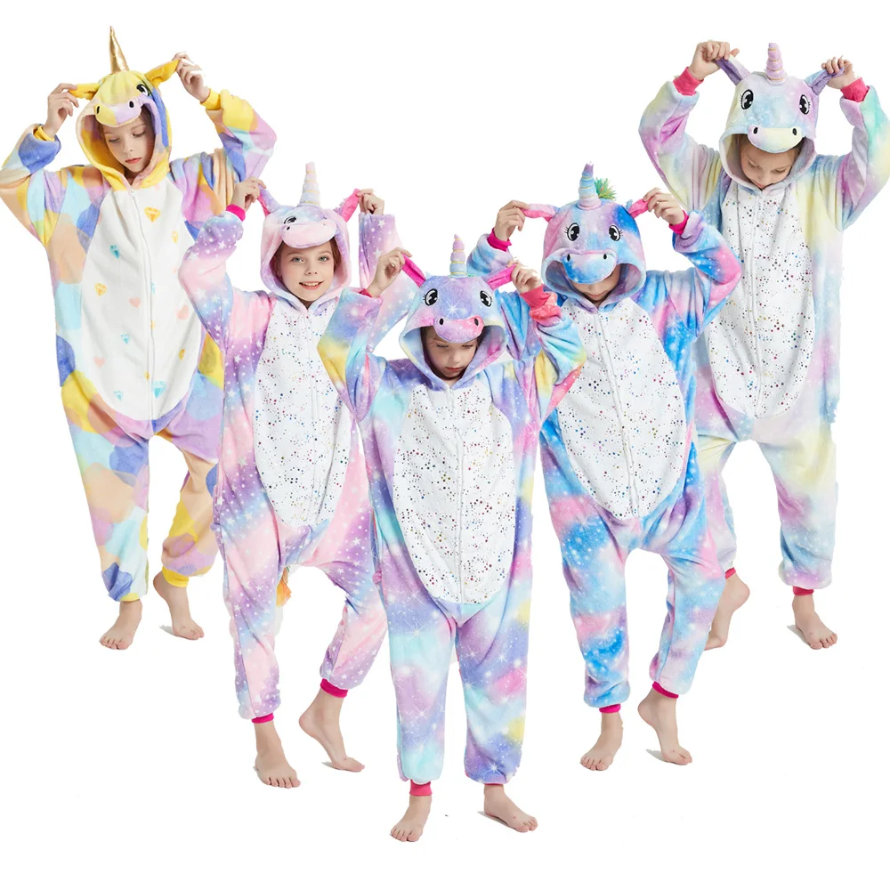 Новая зимняя Пижама Детская для мальчиков пижама с животными из мультфильмов