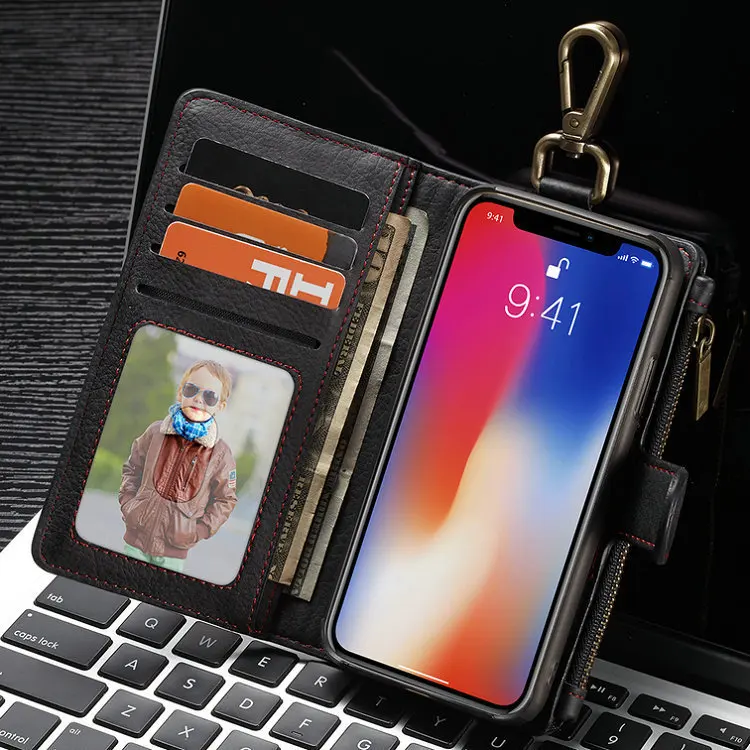 Apple 7 Plus чехол для мобильного телефона iPhone samsung S8/S7edge флип кошелек кожаный