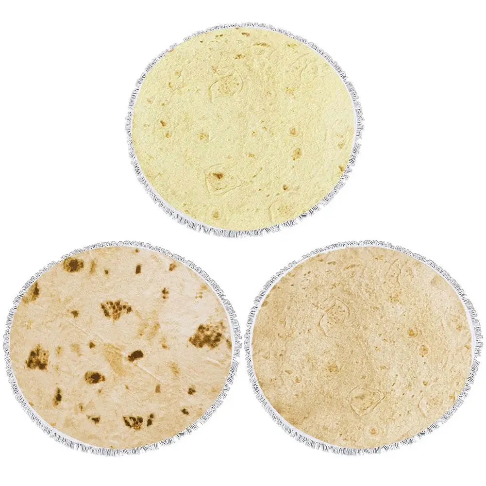 Мексика Tortilla круглый ковер дети теплый декоративный коврик одеяло ковровое