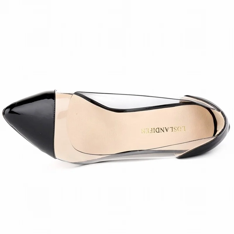 LOSLANDIFEN Womens Patent Leather High Heels Corset Pointed Toe Party Pumps Ladies Wedding Shoes US Size 5-10