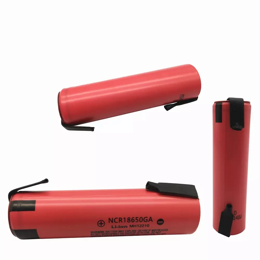

NCR 18650GA High Discharge 3.7V 3500mAh 18650 Rechargeable Battery Suitable for All Kinds of Electronic Products+DIY NICKEL