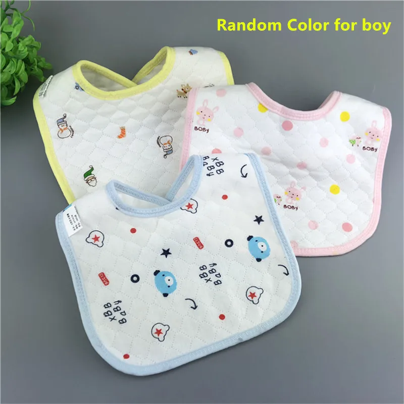 Boy random color Детские нагрудники Водонепроницаемая бандана детские нагрудники для мальчиков и девочек одежда для малышей полотенце продукта банданы - Цвет: Boy random color