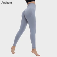 antibom seamless yoga womens pants push up sports leggings high waist tummy control stretchy fitness gym trouser running tights