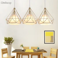 nordic retro wrought iron chandelier creative living room dining room ceiling chandelier simple aisle led chandelier lamps