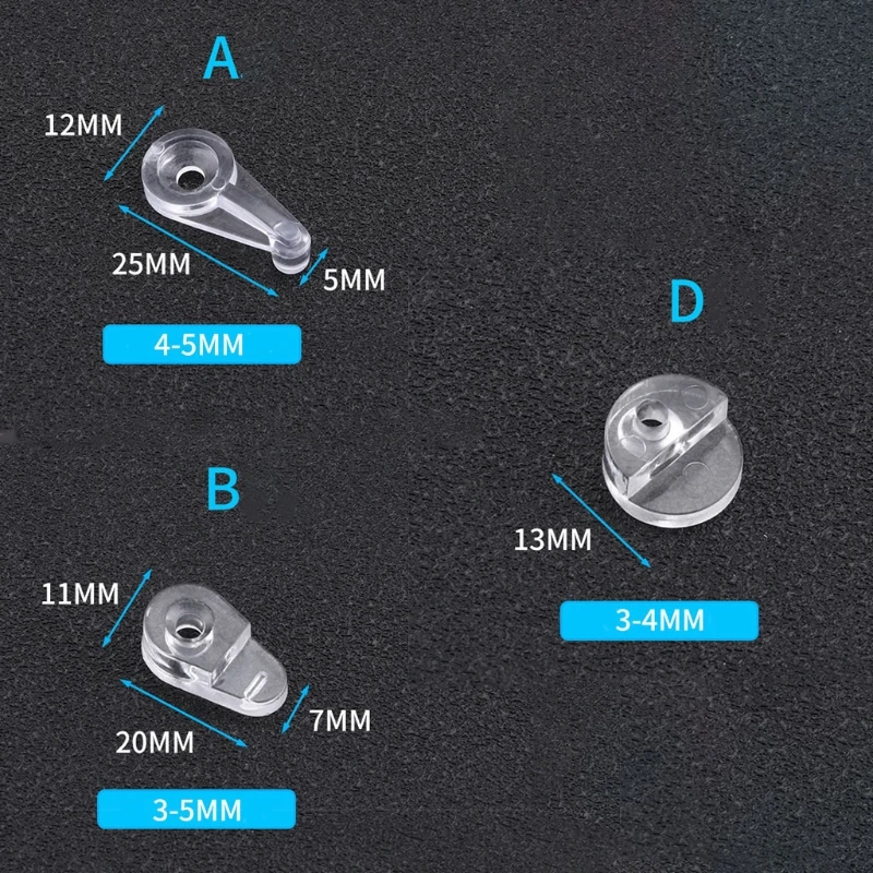 

50 Pcs Bathroom Mirror Hinger Fixed Accessories Advertising Plate Glass Clamp Fixed Clip Mirror Fixed Fitting