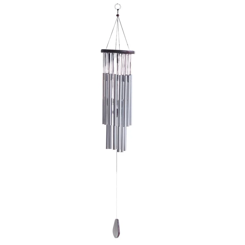 

Metal Wind Spinner Chimes Outdoor Large Indoor Wind Chimes Wood Ornaments Home Garden Decoration Aluminum Tubes Wooden Pendant