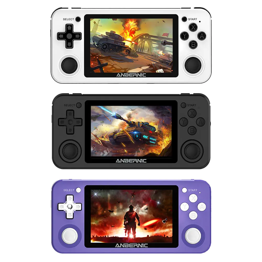 

Anbernic RG351P vibration handheld retro game console GBA HD support GB GBC NDS PSP PS 13.5-inch screen game player TF card