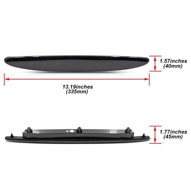 Ярко-красный 8 светодиодов третий стоп светильник с высоким креплением для