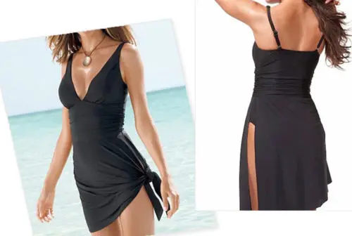 2 в 1 женский сплошной купальник-Бюстгальтер с мягкими чашечками | Спорт и