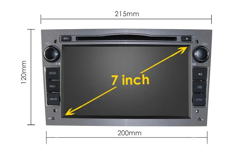Gray 4 ядра 4G wifi Android 9,0 2 DIN Автомобильный gps для opel Vauxhall Astra H G J Vectra Antara Zafira Corsa Vivaro Meriva Veda dvd-плеер - Цвет: Gray