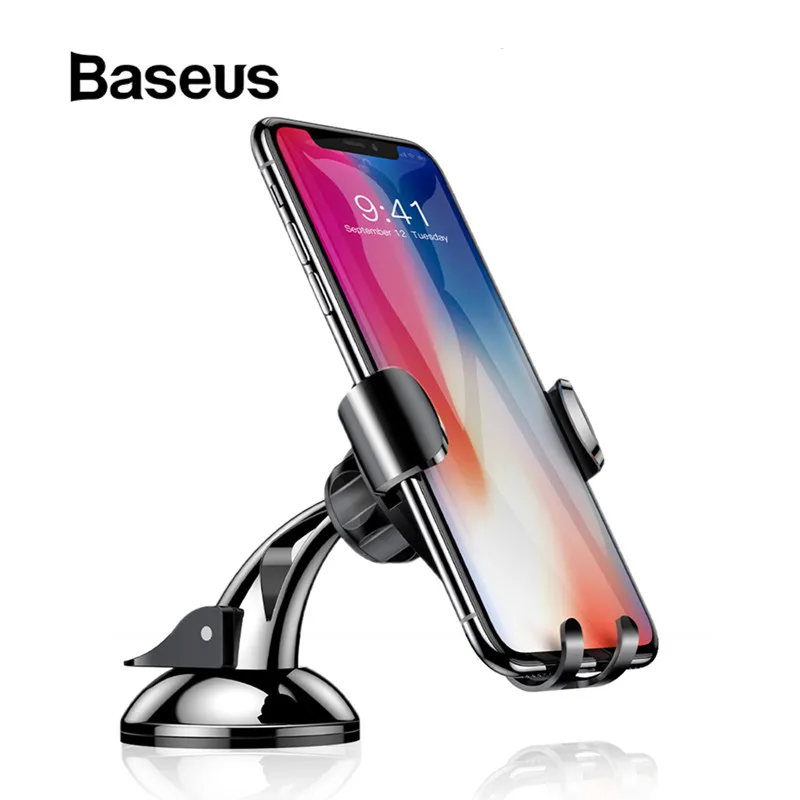 Автомобильный держатель для телефона Baseus Gravity, крепкая присоска для iPhone 11, huawei P30, автомобильный держатель для мобильного телефона