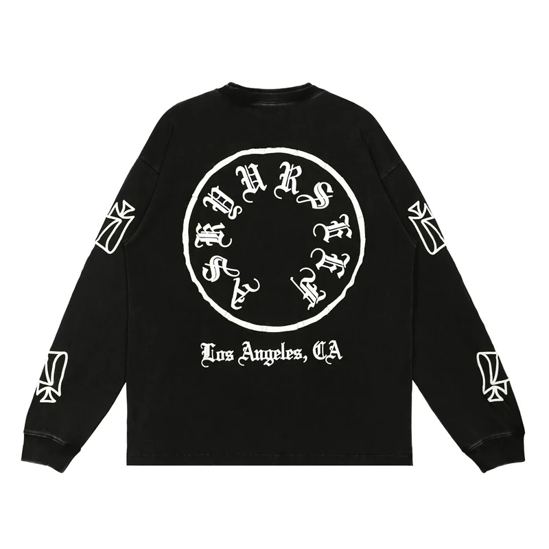 Осенне-зимний мужской и женский пуловер на санскрите высокого качества с длинным