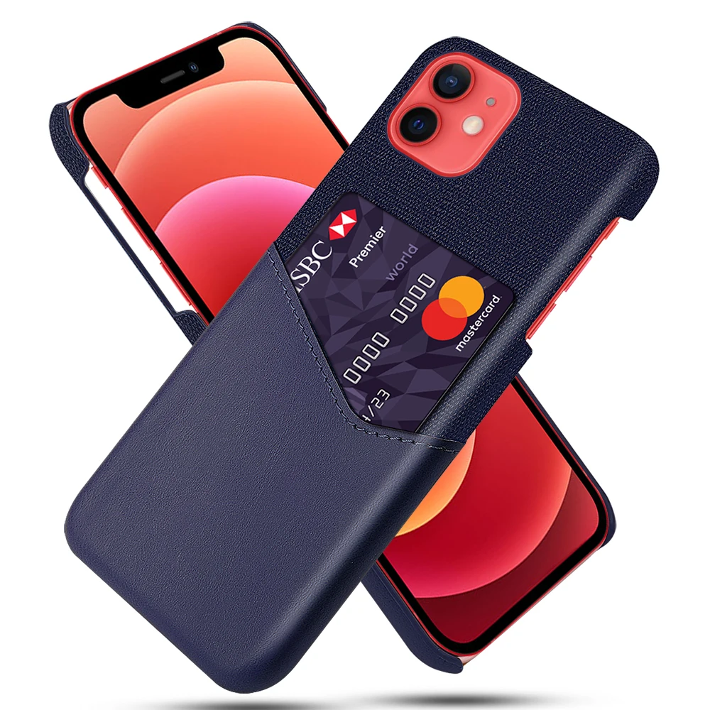 

For IPHONE 12 PRO MAX MINI Mobile phone shell cloth pattern protective shell leather case back shell sticker leather shell
