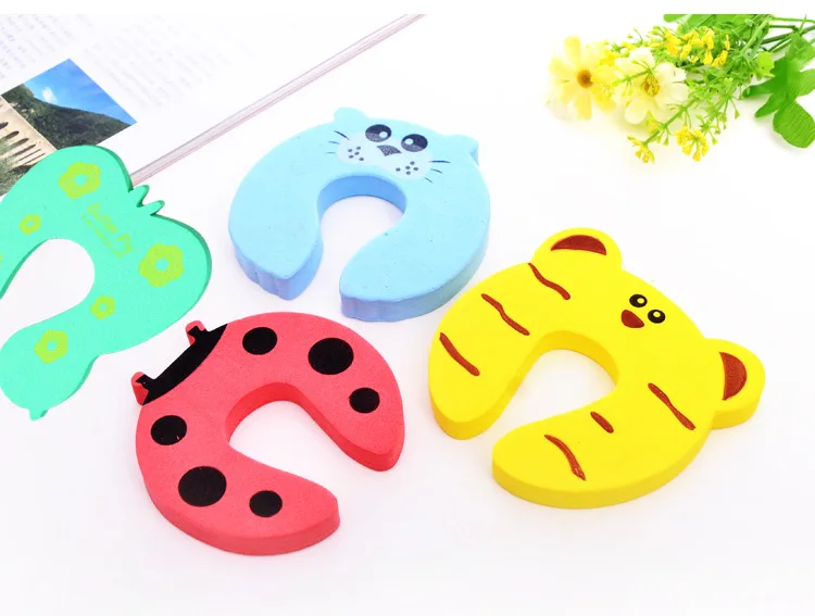 

Baby safety clip thickened anti-clip hand cartoon door clip safety door stopper door stopper High safety