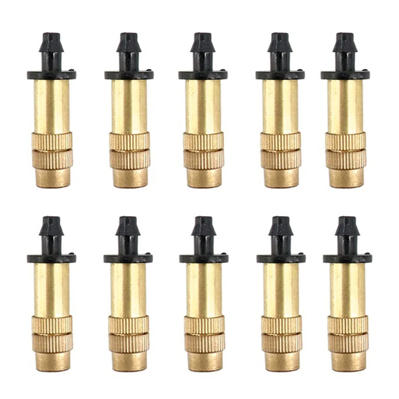 

1pcs Adjustable Micro Drip Irrigation Misting Brass Nozzle Garden Spray Cooling Parts