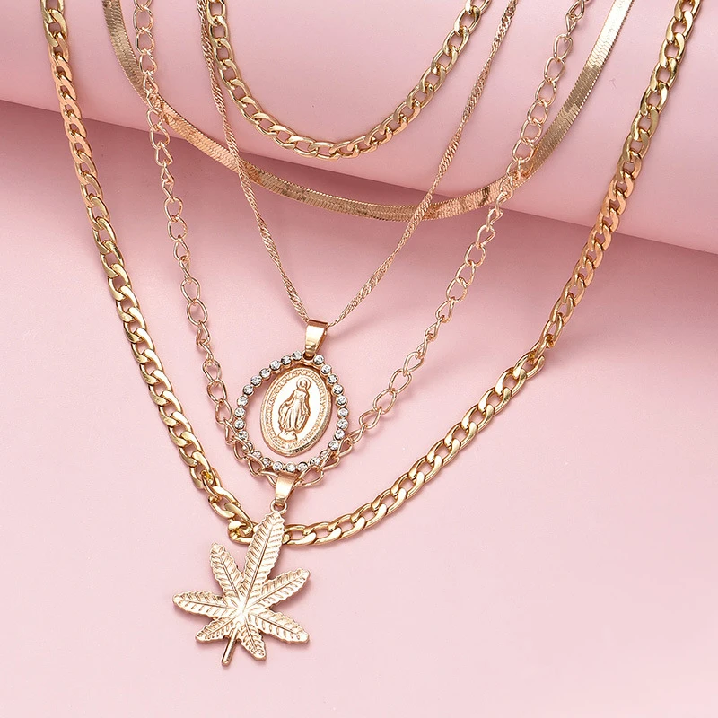 5 шт./компл. очаровательные женские зимние сапоги ожерелья в виде кленового листа