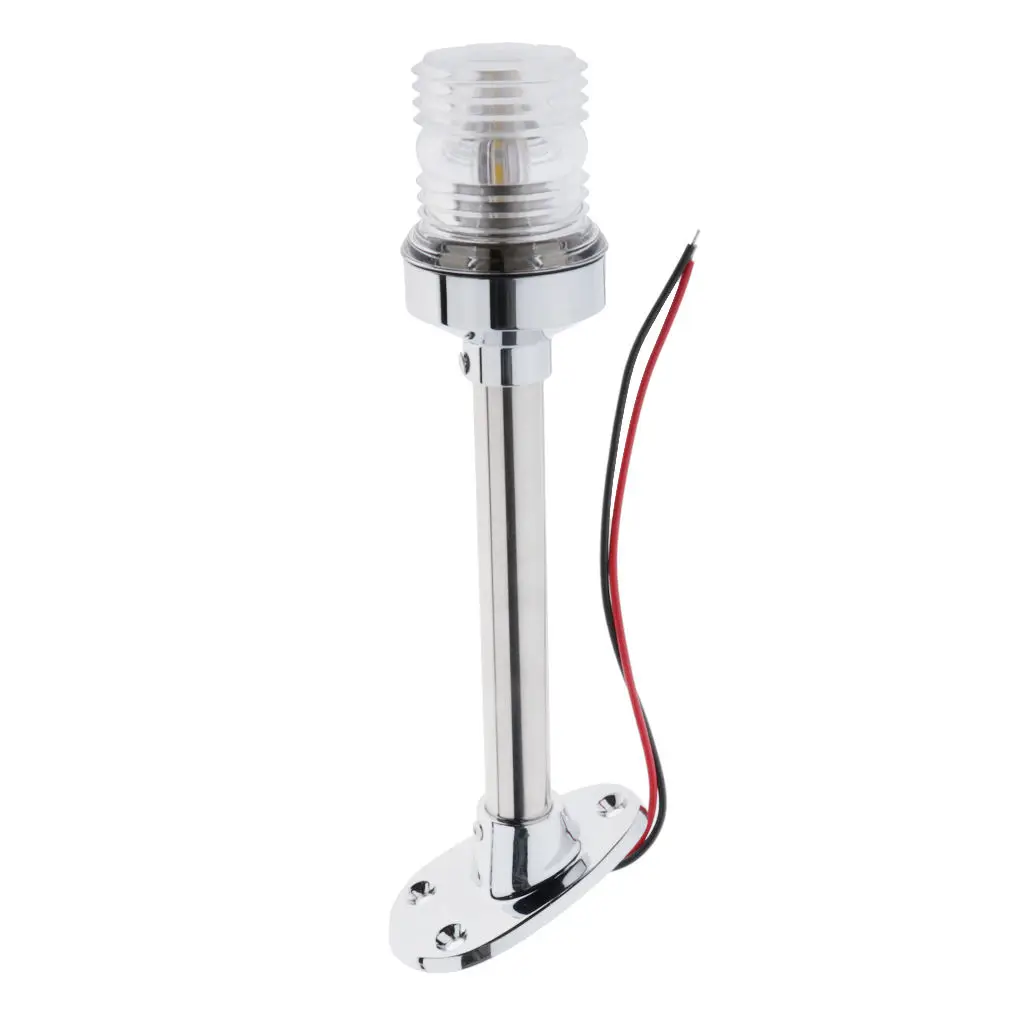 

10 inch Marine Boat All-Round Anchor 360 Degree LED Navigation Light, White 12V 2.5W