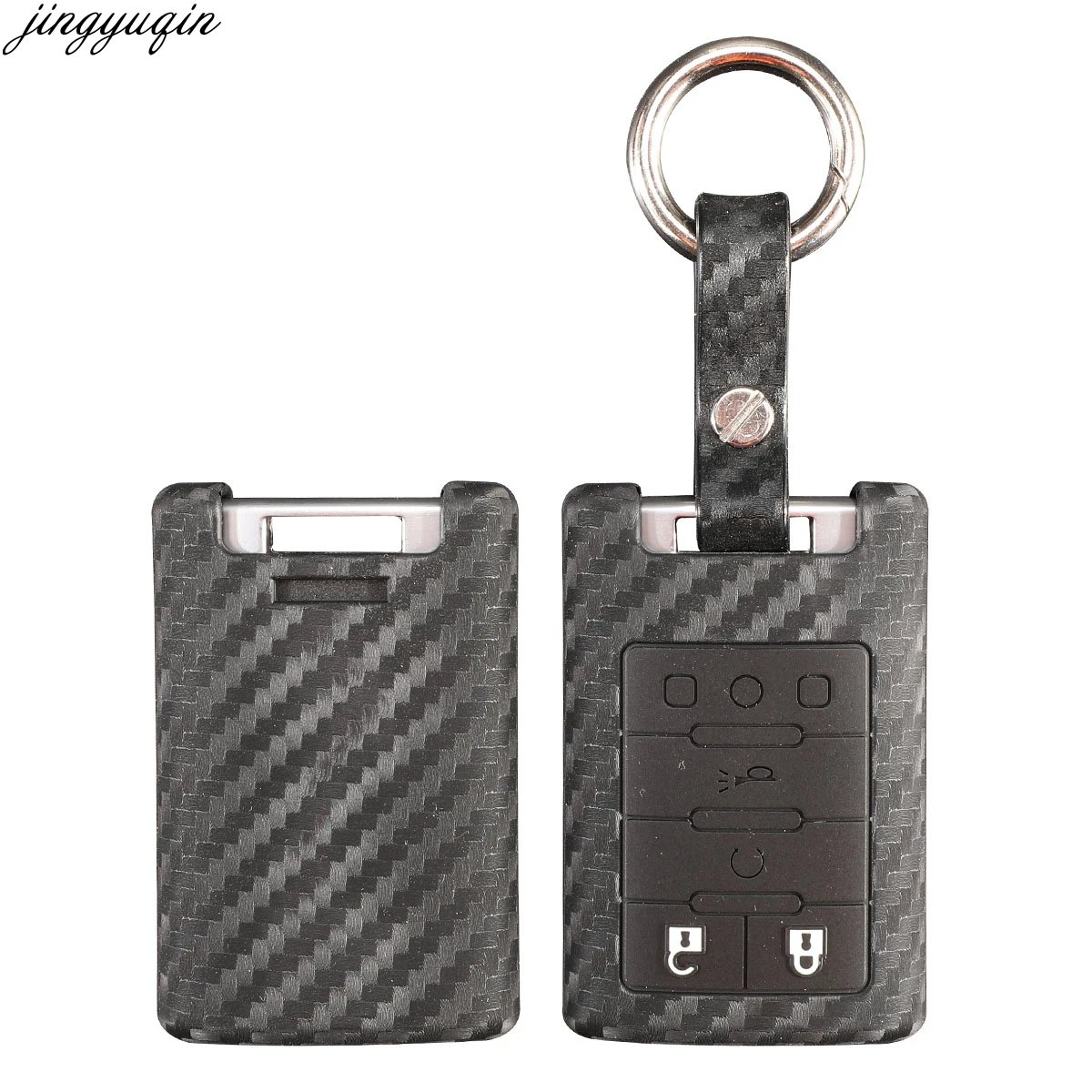 Силиконовый чехол для ключей из углеродного волокна для Cadillac Escalade SRX XTS ATSL SLS CTS STS ATS BLS пульт дистанционного ключа