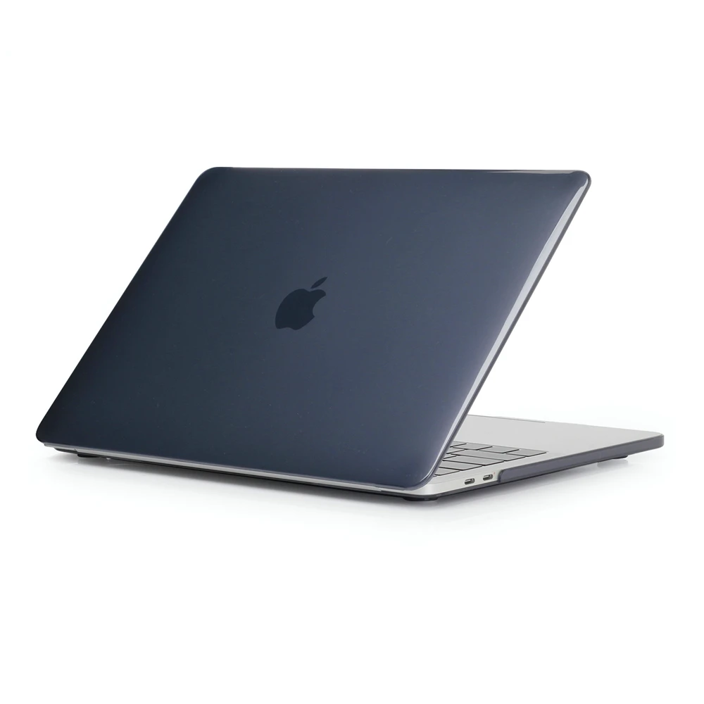 Чехол для ноутбука MacBook Air 13,3(A1466 A1369) Air 11,6(A1370 A1465) Прозрачный Кристальный устойчивый к царапинам защитный чехол для ноутбука - Цвет: Black