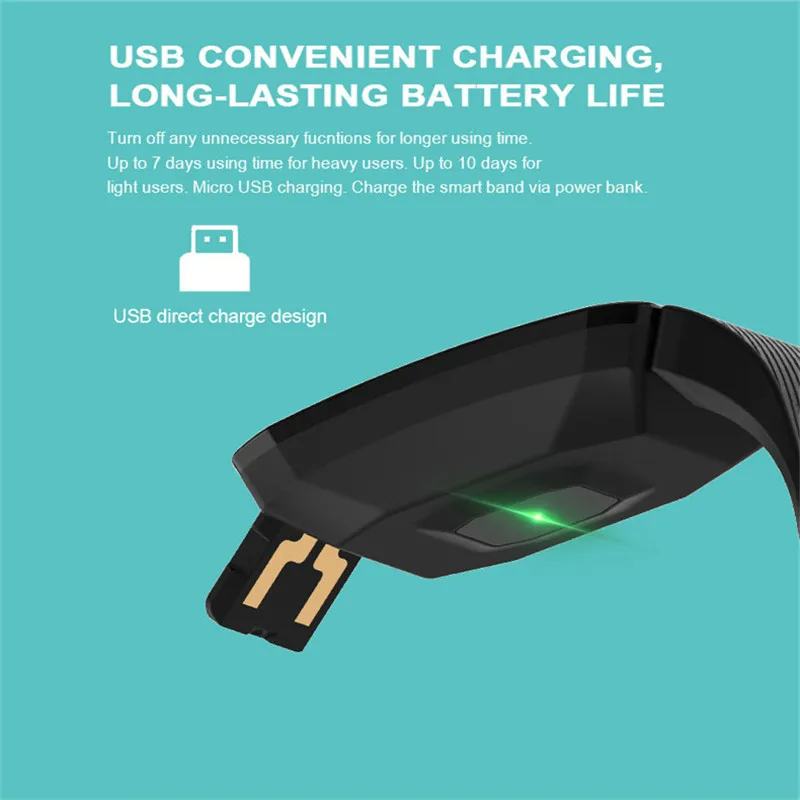 Смарт-браслет с измерением пульса и давления 40 # | Электроника