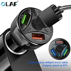OLAF USB Автомобильное зарядное устройство Quick Charge 4,0 3,0 для iPhone Samsung Xiaomi быстрое зарядное устройство QC 3,0 QC 4.0 мобильный телефон автомобильные зарядные устройства