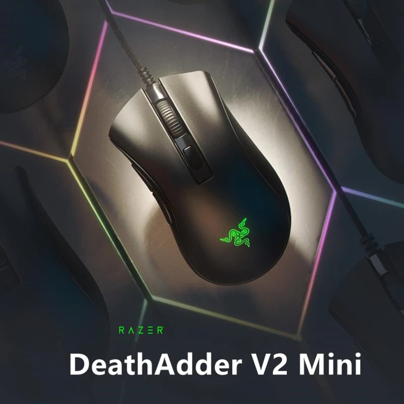 

Razer DeathAdder V2 MINI Wired Gaming Mouse 8500DPI Optical Sensor PAW3359 Chroma RGB Mice 6 Programmable Buttons Ergonomic
