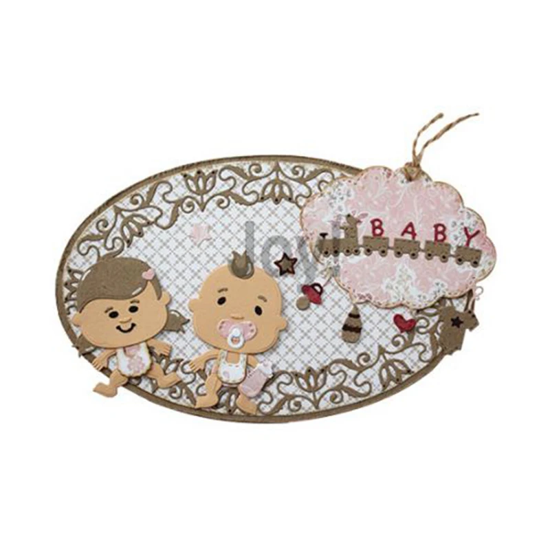 

JC Lovely Baby Kids Metal Cutting Dies DIY Scrapbooking Die Cut Handmade Paper Card Making Stencil Craft Mold Mould Model Decor