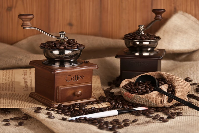 Кофемолка Moledor, шлифовальная кофемолка, ручная Molinillo De Cafe, антикварная ручная шлифовальная машина для зерен, деревянная машина