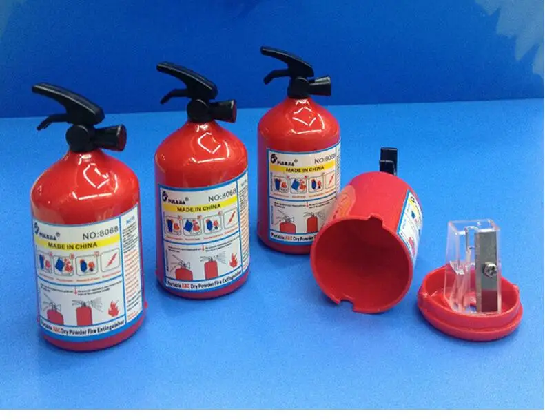 

1PC Original Pencil Sharpener Extinguisher Style Cute Sharpeners School Stationery Kids Giftss-821