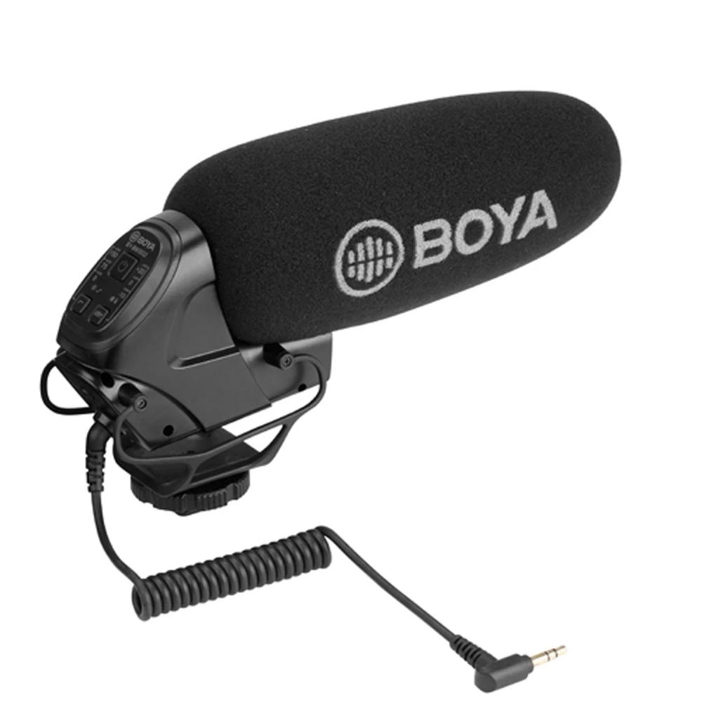 BOYA BY BM3032 на камеру дробовик микрофон усиление 3 шага высокий проходной фильтр