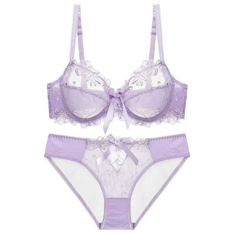 

Ultra-thin and Breathable Sexy Lace Women's Underwear Bra Set Women's Suit