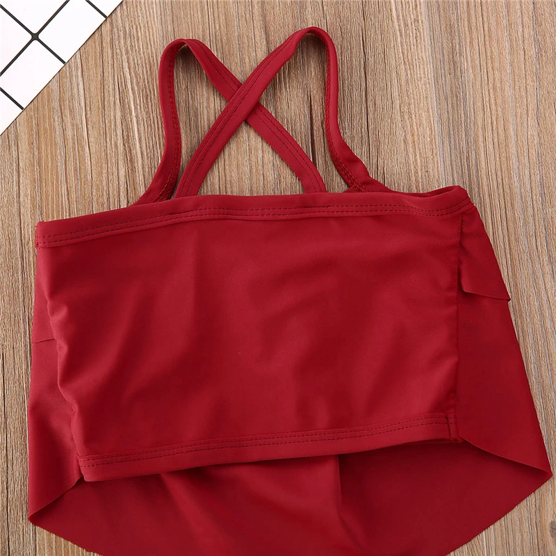 Комплект из 2 предметов купальный костюм для малышей летний комплект бикини