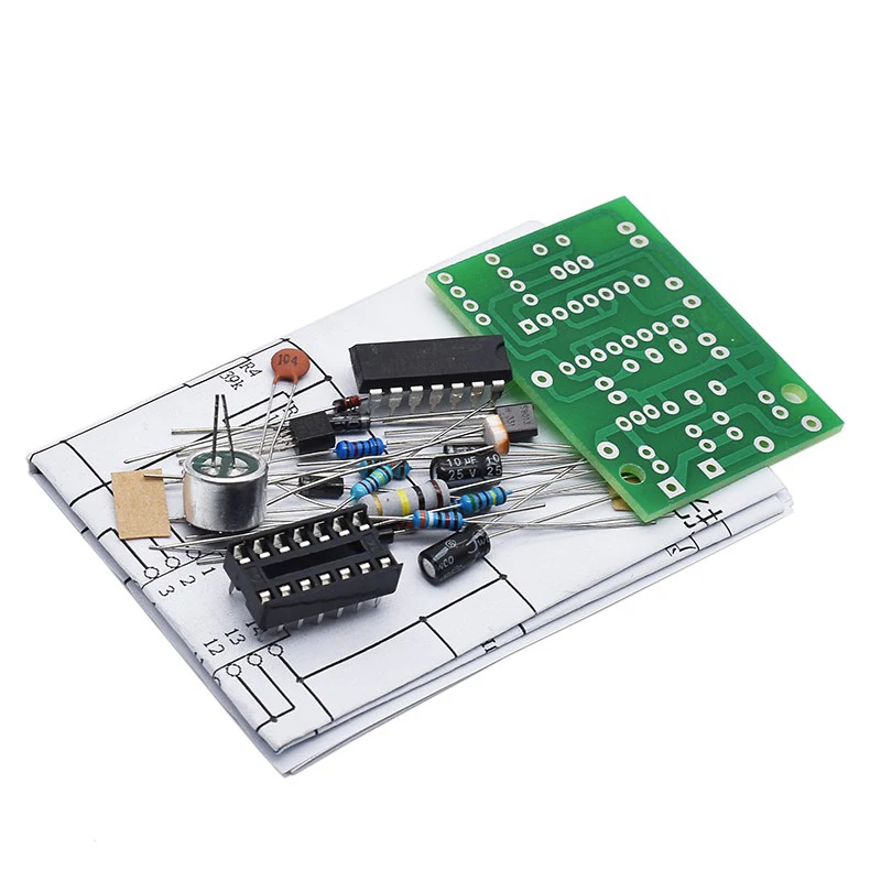 Energy Saving Lamp LED Light Incandescent CD4011 Sound and Control Switch Kit DIY Voice Parts Module | Электронные компоненты и