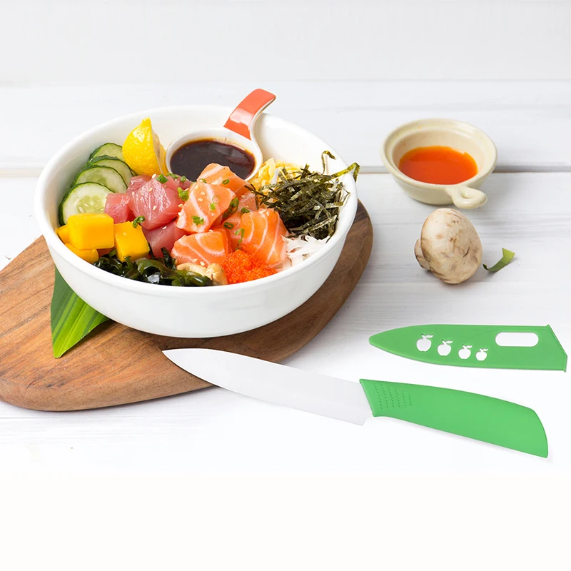 Ceramic Knives Kitchen 4 inch Chef Knife White Blade Colorful Handle Cooking Tools Paring | Дом и сад