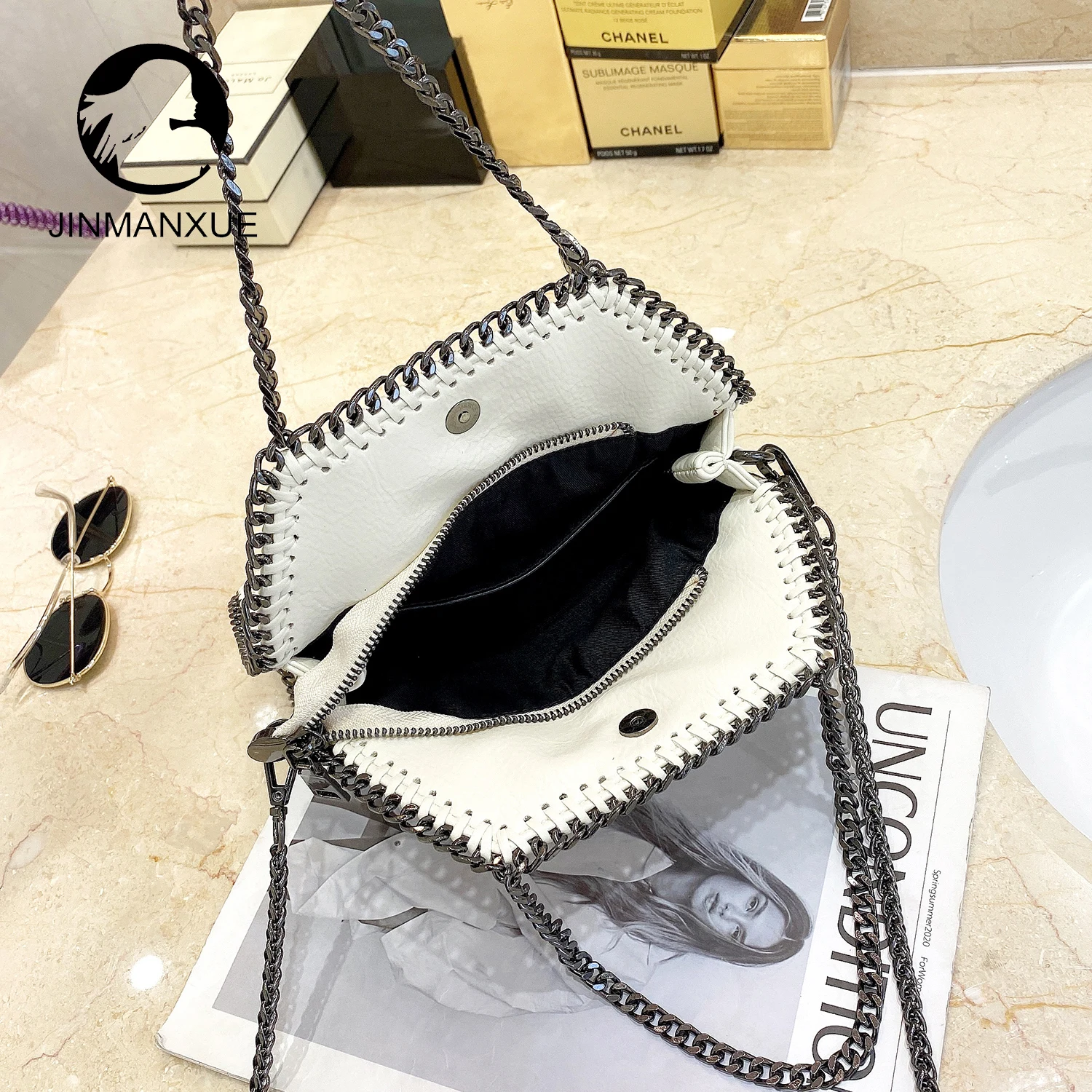 

Luxury Brand Tote Bag Fashion New High Quality Leather Women Designer Handbag Lingge Chain Shoulder Messenger Bag