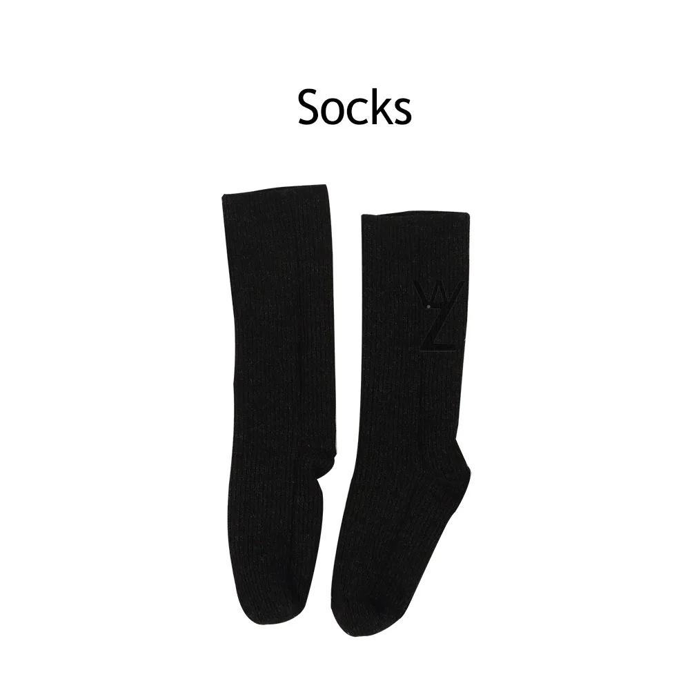 only socks Сексуальная игра мини-юбка для девочек тифа Косплей Костюм последняя фантазия VII тифа Локхарт костюм черная кожаная юбка Хэллоуин - Цвет: only socks