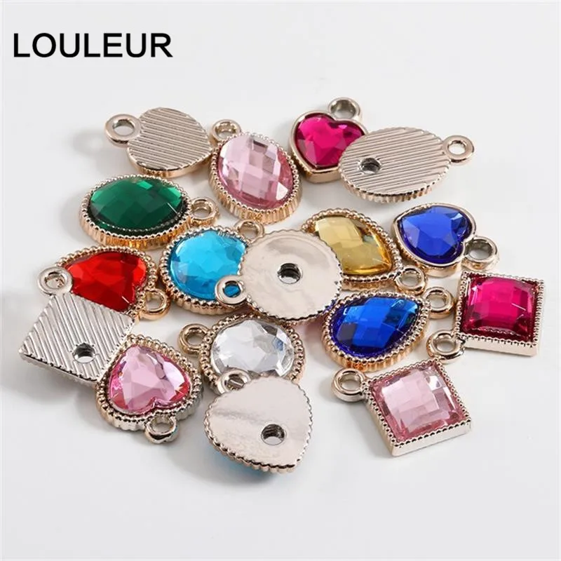 Кулон женский с разноцветными стразами 7 шт./Лот CCB|Шармы| |