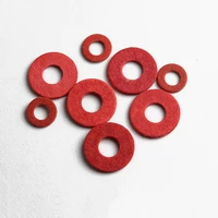 free shipping 500pcs m2 m2 5 m3 m4 m5 m6 m8 steel pad insulation washers red steel paper meson gasket spacer insulating spacers