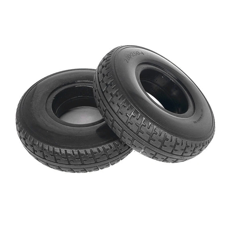 

1Pc 2.80/2.50-4 9 Inch Non-inflable Solid Tire Polyurethane rubber Elder Mobility Scooter Durable Practical Polyurethane rubber