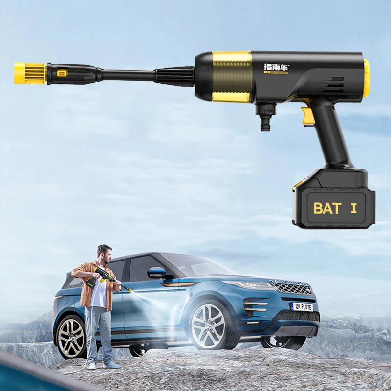 

Беспроводной пистолет для мойки автомобиля высокого давления 350 Вт, 20 в, 20000 мАч, литиевый аккумулятор, портативный генератор пены, автомобил...