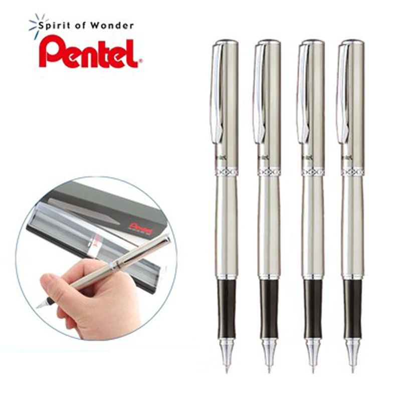 Гелевая ручка Pentel K600 0 7 мм металлическая высококлассная подарочная из