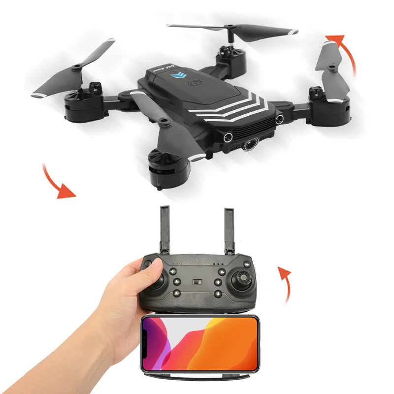 

RC Quadcopter HD 4k Profesional FPV Dual Camera Hight Hold Mode One Key Return Foldable Drone Mobile Control WIFI LED Light LS11