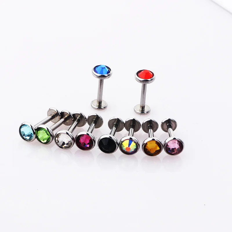 2 шт плоские серьги гвоздики с жемчужинами для ушной хрящ модные пирсинга