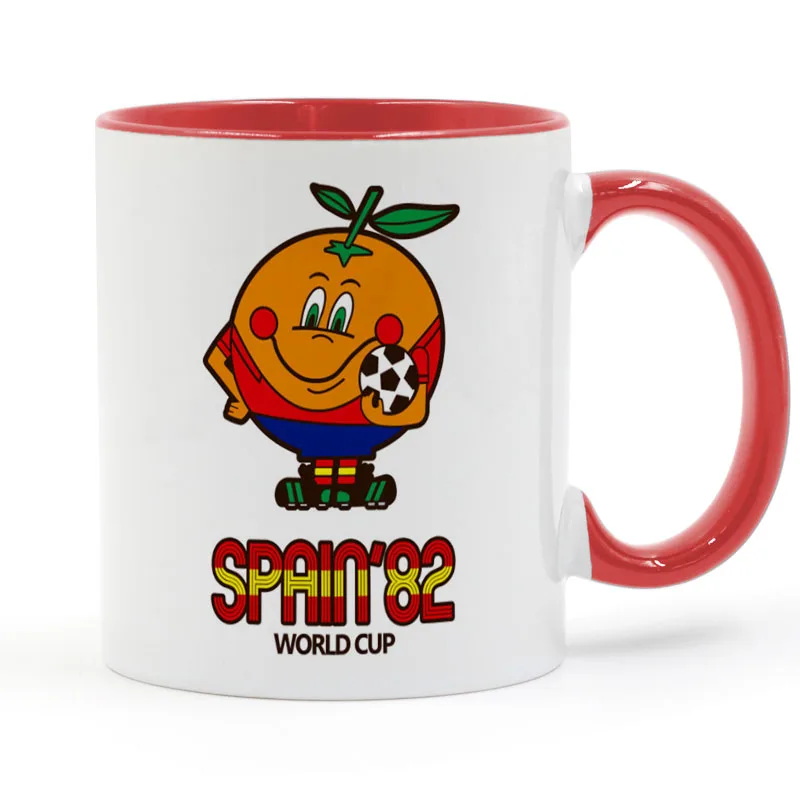 Испания 82 1982 naranjito футбол кальцио мировой оранжевый кофе керамическая чашка