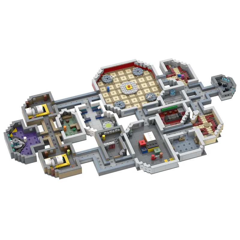 

Блоки MOC, кирпичи, коллекция Skeld, подкрытые игровые блоки, игрушки для детей, подарки на день рождения